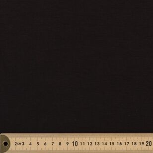 Plain 150 cm Summer Ponte Knit Black 150 cm