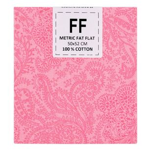 Paisley Blender Cotton Flat Fat Bubblegum 50 x 52 cm