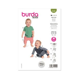 Burda Sewing Pattern B9246 Infant Accessories White 1M-18M (56-86)