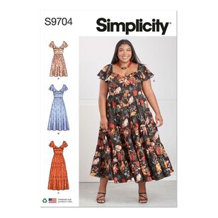 Simplicity Sewing Pattern S9704 Women's Dresses White