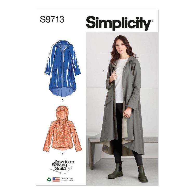 Simplicity Sewing Pattern S9713 Misses' Jacket in Two Lengths White