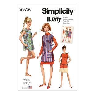 Simplicity Sewing Pattern S9726 Misses' Layering Slips White One Size