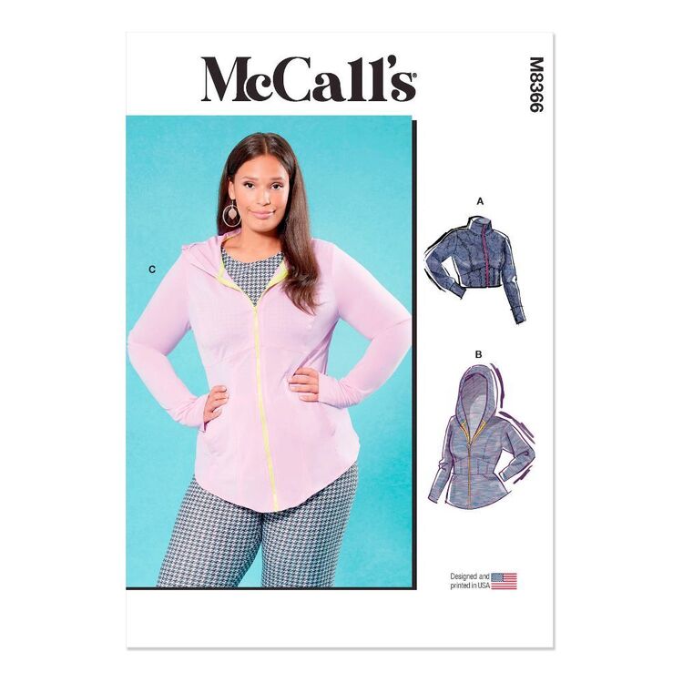 McCall's Sewing Pattern M8366 Women's Knit Corset-Style Jacket White