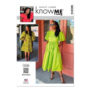 McCall's Know Me Sewing Pattern ME2016 Misses' Dress White