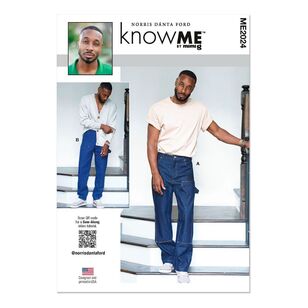 McCall's Know Me Sewing Pattern ME2024 Men's Jeans White