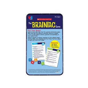 Scholastic Brainiac Tinned Game Multicoloured