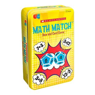 Scholastic Math Match Tinned Game Multicoloured