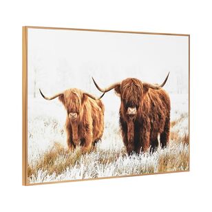 Cooper & Co Highland Cows Framed Art Multicoloured 70 x 100 cm
