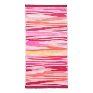 Dri Glo Avalon Beach Towel Pink 95 cm x 175 cm