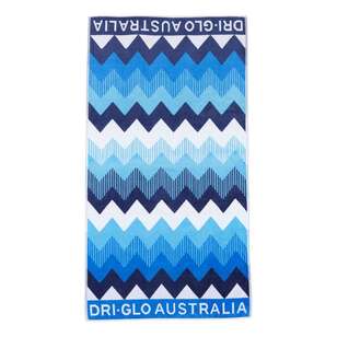 Dri Glo Currawong Beach Towel Blue 95 cm x 175 cm