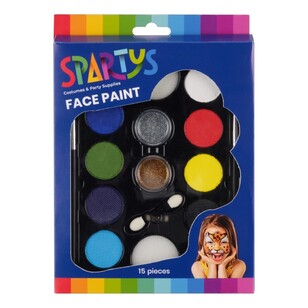 Spartys Bright Face Paint Kit Multicoloured