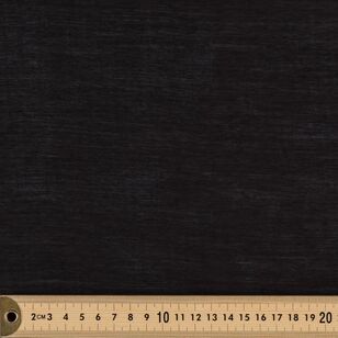 Plain 150 cm Viscose Fancy Sheer Fabric Black 150 cm