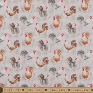 Chicken Coop 112 cm Cotton Fabric Gray 112 cm