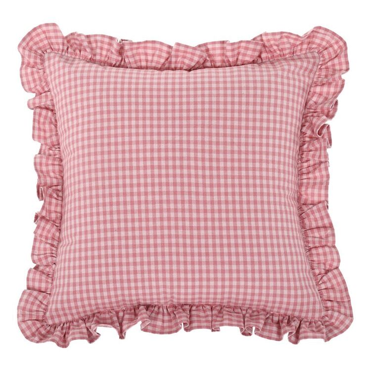 KOO Florence Cushion With Frill Pink