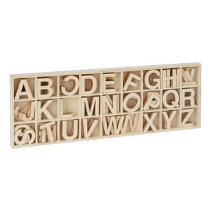 Crafters Choice Wooden Alphabet Multicoloured 39.5 X 13.7 X 1.8Cm