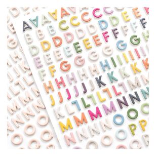 American Crafts Thickers Whimsical Mini Alphabet Foam Stickers Whimsical