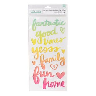 American Crafts Thickers Sunshine & Good Times Phrase Stickers Sunshine And Good Times