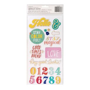 American Crafts Thickers Dear Lizzy Phrase Stickers Phrase