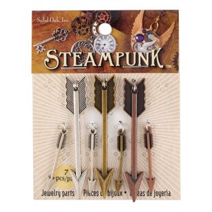 Steampunk Arrow Pendants Multicoloured