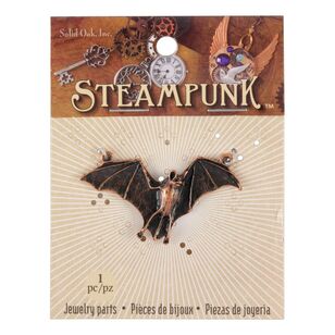 Steampunk Flying Bat Pendant Multicoloured