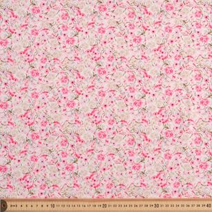 Dense Rose 112 cm Organic Cotton Poplin Multicoloured 112 cm