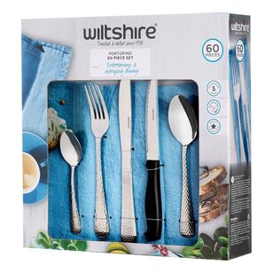 Wiltshire Portofino 60 Piece Cutlery Set Stainless Steel