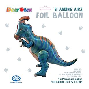 Decrotex Standing Airz Parasaurolophus Foil Balloon Multicoloured 79 x 72 x 37 cm