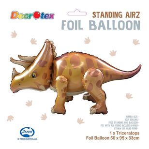 Decrotex Standing Airz Triceratops Foil Balloon Multicoloured 95 x 50 x 33 cm