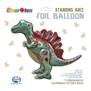 Decrotex Standing Airz Spinosaurus Foil Balloon Multicoloured 72 x 69 x 33 cm