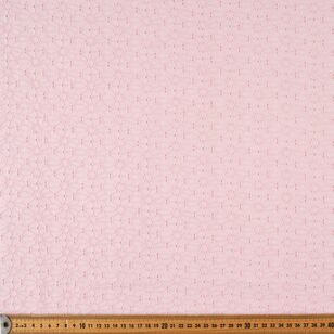 Broidery Anglais Daisy 135 cm Cotton Fabric Baby Pink 135 cm