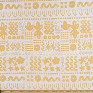 Holiday Patch 112 cm Cotton Slub Yellow 112 cm