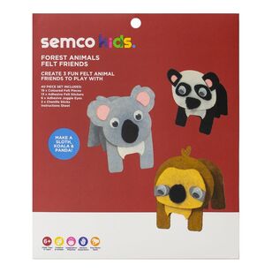 Semco Kids Forest Animals Felt Friends Multicoloured