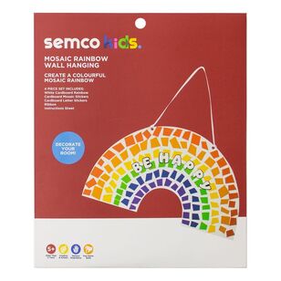 Semco Kids Mosaic Rainbow Wall Hanging Multicoloured
