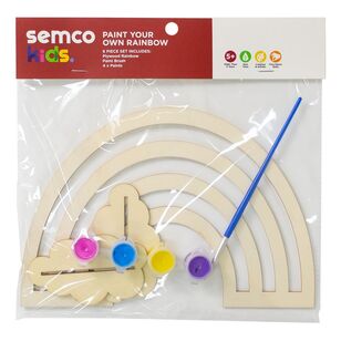 Semco Kids Paint Your Own Rainbow Multicoloured 24 x 20 cm