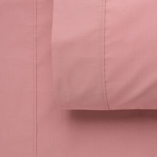 Fresh Cotton 375 Thread Count Percale Fitted Sheet Pink Double