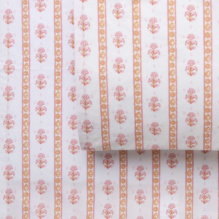 KOO Printed Washed Cotton Desert Sun Flower 2 Pack Standard Pillowcases Desert Sun Flower