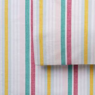 KOO Printed Washed Cotton Desert Sun Stripe 2 Pack Pillowcases Desert Sun Stripe
