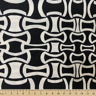 Link 138 cm Cumbria Crepe Fabric Black 138 cm