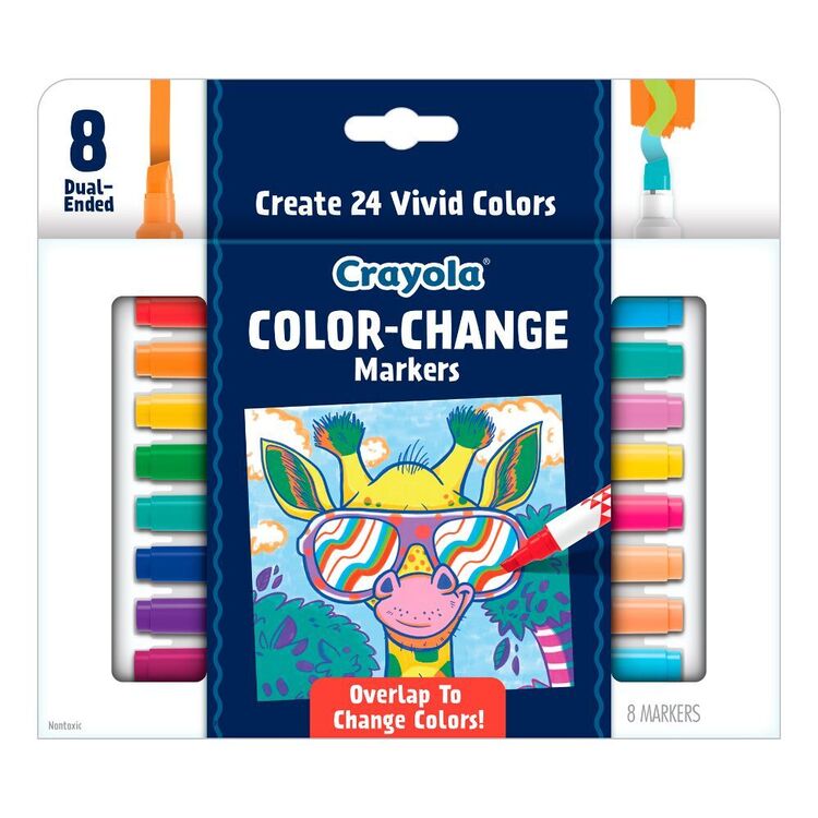 Crayola Doodle & Draw Colour-Change Markers Multicoloured