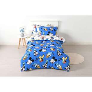Disney Mickey Mouse & Friends Quilt Cover Set Blue