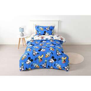 Disney Mickey Mouse & Friends Quilt Cover Set Blue