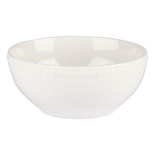 Culinary Co Vintage Pearl Porcelain Rice Bowl White
