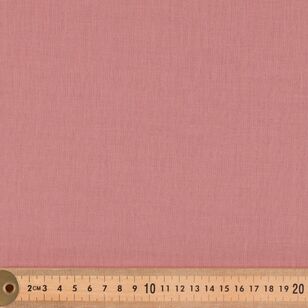 Plain 138 cm Organic Muslin Fabric Pink Clay 138 cm