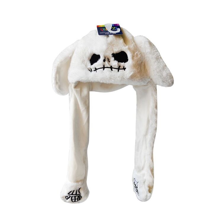 Spartys Skeleton Moving Ear Hat Multicoloured