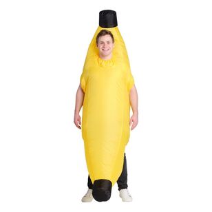 Spartys Adult Inflatable Banana Costume Multicoloured One Size