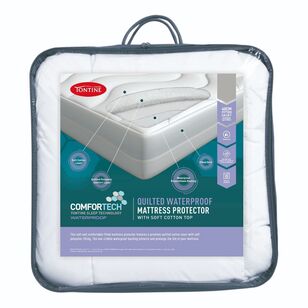 Tontine Comfortech Quilted Waterproof Mattress Protector White