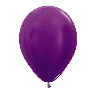 Sempertex Metallic Latex Balloons Violet 30 cm