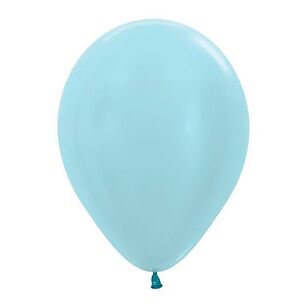 Sempertex Pearl Latex Balloons Blue 30 cm