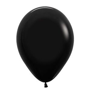 Sempertex Latex Balloon 12 cm Black 12 cm