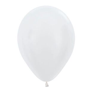 Sempertex Pastel Latex Balloon 12 cm White 12 cm